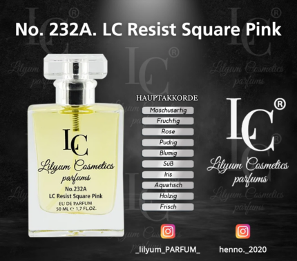232A. LC Resist Square Pink